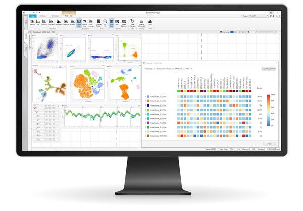 Photograph of computer monitor with SFA software display.